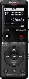 Sony ICD-UX570 Digital Voice Recorder, ICDUX570BLK, Usb