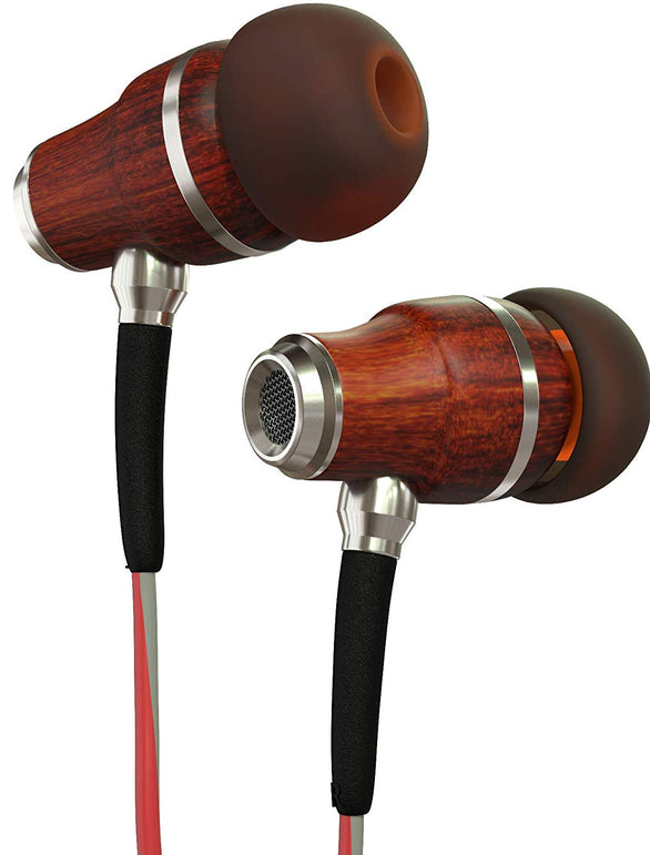 Symphonized NRG Earbuds Headphones, Wood in-Ear Noise