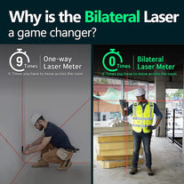 The First Bilateral Laser Distance Meter : 262Ft/80M. VH-80 Laser Measurement Tool by Magpie with Multiple Units – Multifunctional Laser Tape Measure for Fast, Precise & Professional Results.