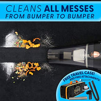 THISWORX Car Vacuum Cleaner - Portable, High Power, Handheld Vacuums w/ 3 Attachments, 16 Ft Cord & Bag - 12v, Auto Accessories Kit for Interior Detai