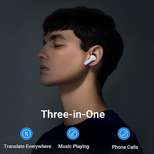 Timekettle M3 Language Translator Earbuds, Two-Way Translator Device with APP for 40 Languages & 93 Accents Online, Offline Translator for Exploring Expat Life Freely, Compatible with iOS & Android