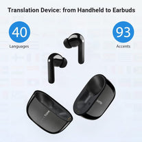 Timekettle M3 Language Translator Earbuds, Two-Way Translator Device with APP for 40 Languages & 93 Accents Online, Offline Translator for Exploring Expat Life Freely, Compatible with Ios & Android