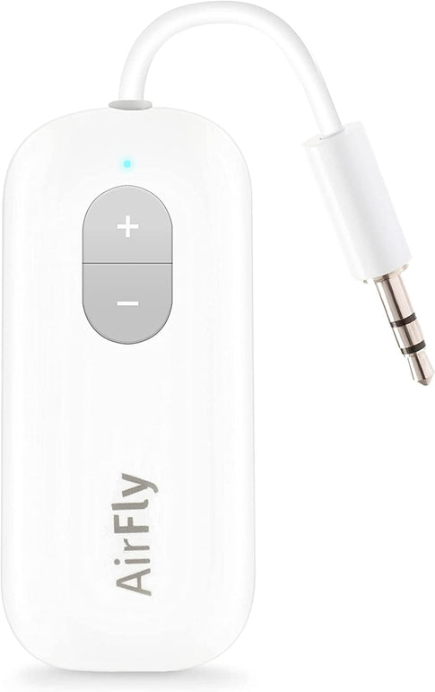 Twelve South Airfly SE, Bluetooth Wireless Audio Transmitter for Airpods/Wireless or Noise-Cancelling Headphones Use with Any 3.5 Mm Audio Jack on Airplanes, Gym Equipment or Ipad/Tablets