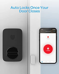 ULTRALOQ U-Bolt Pro BUILT-IN WiFi Smart Lock with Door Sensor, 6-in-1 Keyless Entry Door Lock with Built-in WiFi, Bluetooth, Fingerprint and Keypad, Smart Lock Front Door, ANSI Grade 1 Certified