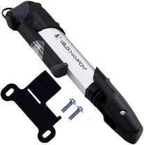 VeloChampion Professional Quality Mini Bike Pump with Pressure Gauge- Fits Presta & Schrader with 120 PSI / 8.3 Bar Max Pressure - Lightweight, Portab