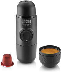 WACACO Minipresso NS, Portable Espresso Machine, Compatible with Nespresso Original Capsules and Compatibles, Handheld Coffee Maker, Travel Gadgets, Manually Operated, Perfect for Camping