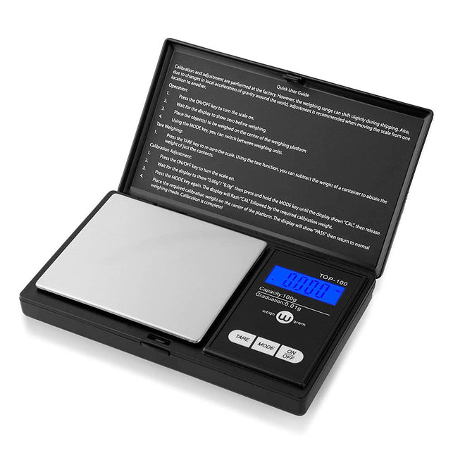 Weigh Gram Scale Digital Pocket Scale,100G by 0.01G,Digital Grams Scale, Food Scale, Jewelry Scale Black, Kitchen Scale 100G