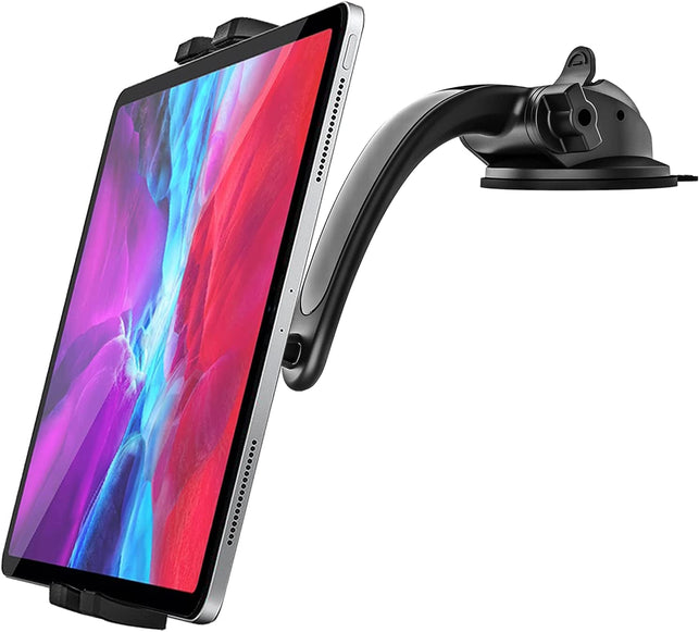 Woleyi Car Dashboard Tablet Mount, Car Dash Tablet & Phone Holder with Strong Sticky Gel Suction Cup for Ipad Pro 9.7, 11, 12.9 / Air/Mini, Iphone, Galaxy Tabs, More 4-13" Smart Phones and Tablets