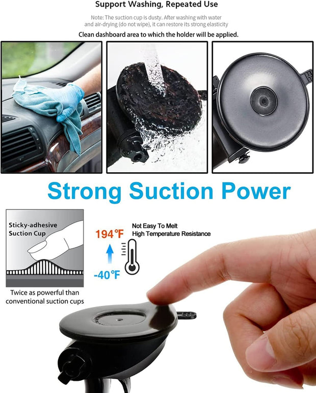 Woleyi Car Dashboard Tablet Mount, Car Dash Tablet & Phone Holder with Strong Sticky Gel Suction Cup for Ipad Pro 9.7, 11, 12.9 / Air/Mini, Iphone, Galaxy Tabs, More 4-13" Smart Phones and Tablets