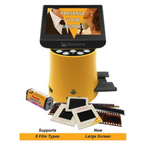 Wolverine Titan 8-in-1 High Resolution Film to Digital Converter with 4.3" Screen and HDMI output & Worldwide Voltage 110V/220V USB AC Adapter