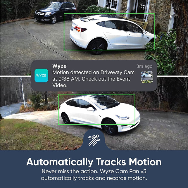 WYZE Cam Pan V3 Indoor/Outdoor Ip65-Rated 1080P Pan/Tilt/Zoom Wi-Fi Smart Home Security Camera with Motion Tracking for Baby & Pet, Color Night Vision, 2-Way Audio, Works with Alexa & Google Assistant