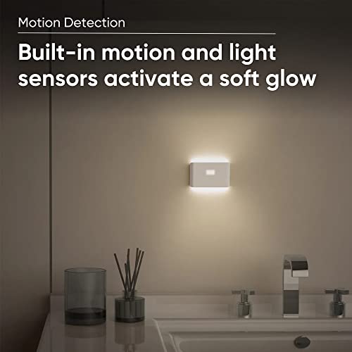WYZE Rechargeable Night Lights with Dusk to Dawn & Motion Sensors, Warm & Soft White Step Lights for Bathroom ,Hallway, Bedroom, Kids Room, Kitchen, Stairway, 3 Pack