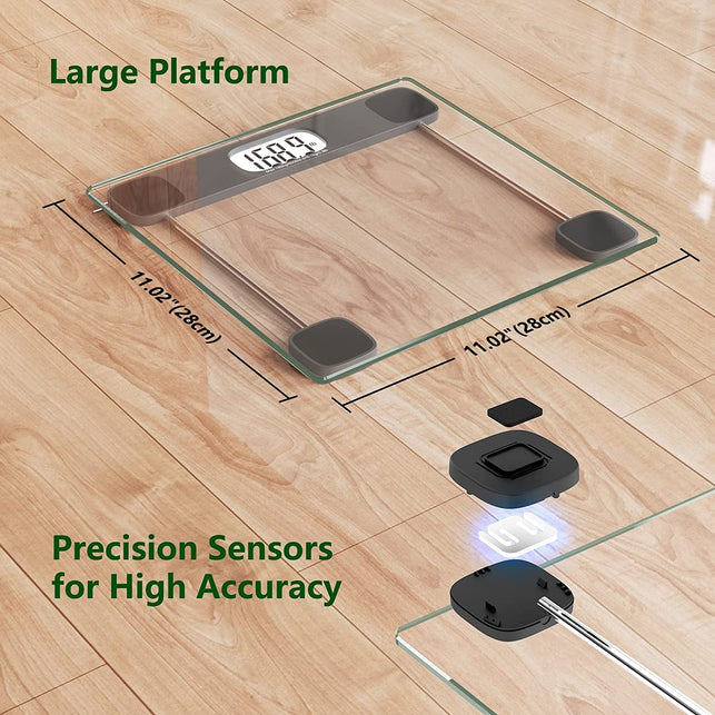 Physical Touch Scale ZOETOUCH Scale for Body Weight Digital Bathroom Scale Weighing Scale B ...