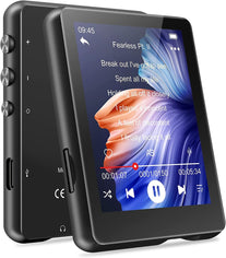 32GB Mp3 Player with Bluetooth 5.0 - MECHEN 2.4 Inch Full-Touch Screen Portable Digital Lossless Music Player with FM Radio HD Speaker Voice Recorder, Support up to 128GB - The Gadget Collective