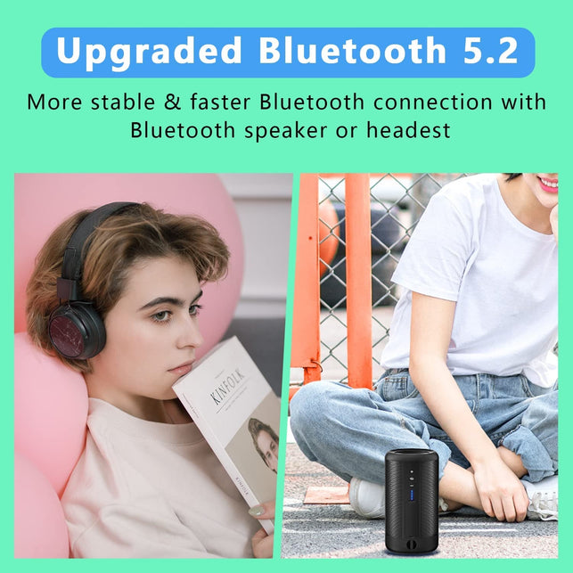 64GB MP3 Player, Music Player with 64GB MP3 Player with Bluetooth 5.2, Aimoonsa Music Player with Built-In HD Speaker, FM Radio, Voice Recorder, Hifi Sound, E-Book Function, Earphones Included - The Gadget Collective