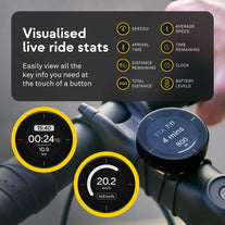 Beeline Bike GPS Computer - Velo 2 | Wireless Global Navigation Map | Weatherproof & 11+ Hours Battery Life | USB Charging | Sat Nav for Cycling with a Strap Mount Included | Glove Friendly