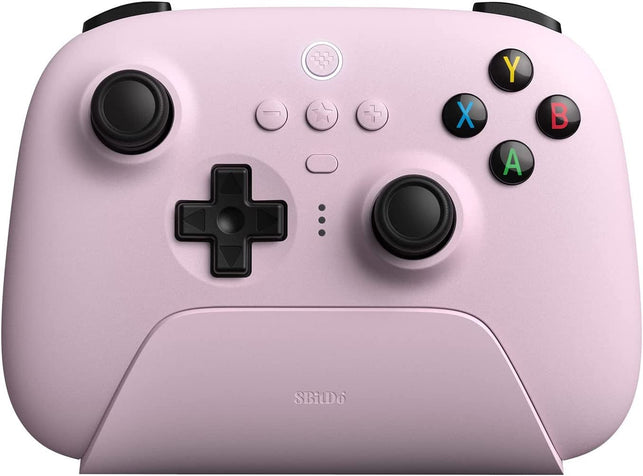 8Bitdo Ultimate 2.4G Wireless Controller with Charging Dock, 2.4G Controller for PC, Android, Steam Deck & Iphone, Ipad, Macos and Apple TV (Pastel Pink) - The Gadget Collective