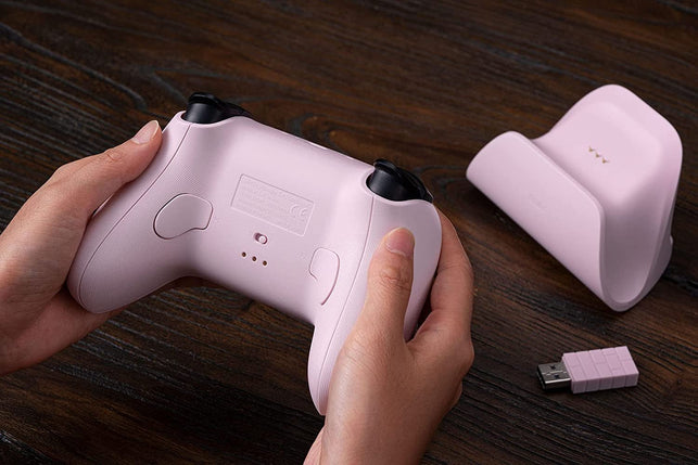 8Bitdo Ultimate 2.4G Wireless Controller with Charging Dock, 2.4G Controller for PC, Android, Steam Deck & Iphone, Ipad, Macos and Apple TV (Pastel Pink) - The Gadget Collective