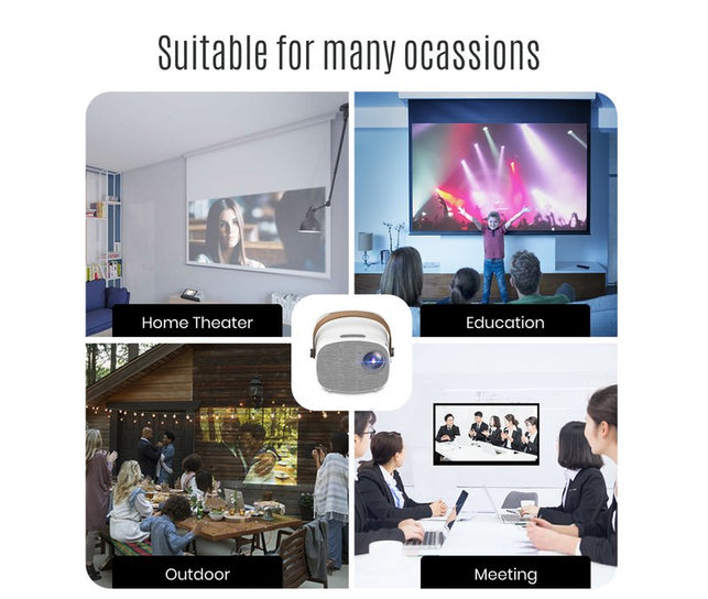 AAO YG230 Mini Projector PK YG300 YG310 Portable for 1080P Video Beamer Home Theater WiFi Multiscreen Media Player Child Gift - The Gadget Collective