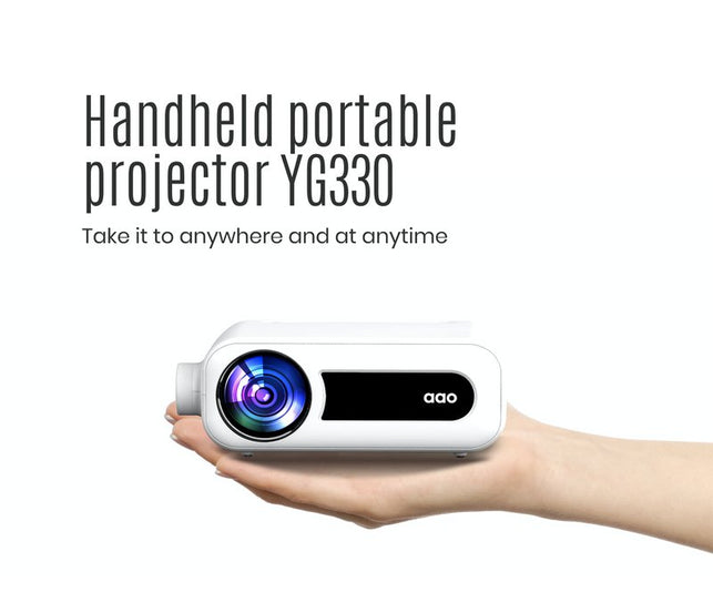 AAO YG330 Mini Projector for 1080P Full HD Video Portable Beamer Home Theater Smart Phone Airplay Miracast 5G WiFi Projector - The Gadget Collective