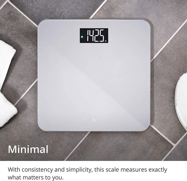 Accucheck Digital Body Weight Scale from Greater Goods, Patent Pending Technology (Ash Grey) - The Gadget Collective