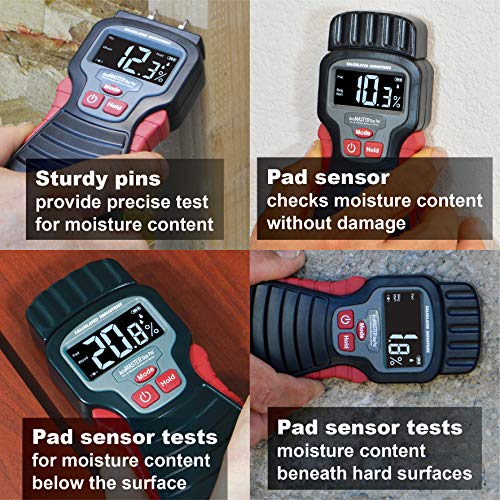 AccuMASTER Calculated Industries 7445 AccuMASTER Duo Pro Pin & Pinless Moisture Meter Detects Hidden Leaks and Moisture | Combo Non-invasive Pad + Pin - The Gadget Collective