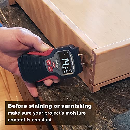 AccuMASTER Calculated Industries 7445 AccuMASTER Duo Pro Pin & Pinless Moisture Meter Detects Hidden Leaks and Moisture | Combo Non-invasive Pad + Pin - The Gadget Collective