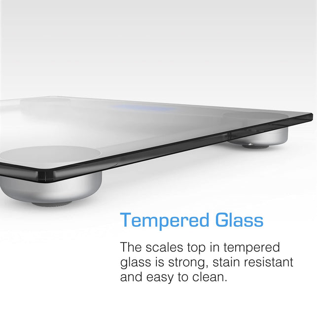 Active Era Digital Body Weight Scale - Ultra Slim High Precision Bathroom Scale with Tempered Glass, Step-On Technology and Backlit Display - Body Weighing Scale 180Kg / 400Lb (Lbs/Stone/Kgs) - The Gadget Collective