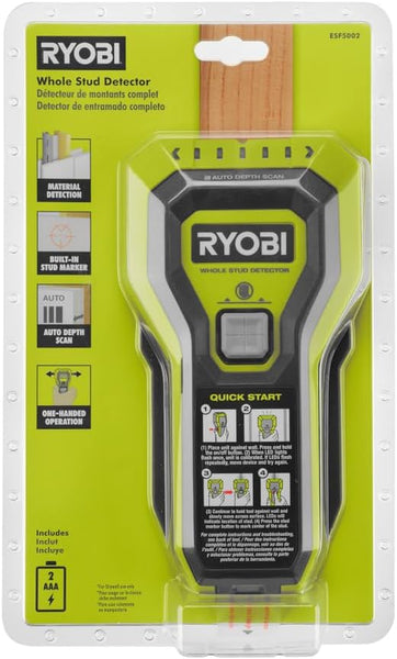 RYOBI Stud Finder with Multiple Led'S to Indicate the Full Width of th ...