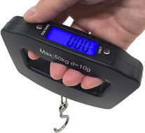 AFUNTA 50Kg 10G LCD Home Electronic Digital Portable Hanging Weight Hook Travel Luggage Scale - The Gadget Collective