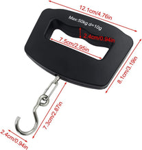 AFUNTA 50Kg 10G LCD Home Electronic Digital Portable Hanging Weight Hook Travel Luggage Scale - The Gadget Collective