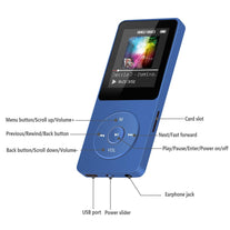 AGPTEK A02 8GB MP3 Player, 70 Hours Playback Lossless Sound Music Player (Supports up to 128GB), Dark Blue - The Gadget Collective