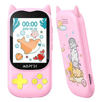 AGPTEK MP3 Player for Kids, AGPTEK A61 8GB Kid Music Player with Bluetooth 5.3, 2.4 Inch Color Screen Built-in Speaker, FM Radio, Voice Recorder, Expandable Up to 128GB (Pink) - The Gadget Collective
