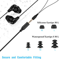 AGPTEK SE11 IPX8 Waterproof in-Ear Earphones, Coiled Swimming Earbuds with Stereo Audio Extension Cable, Black - The Gadget Collective