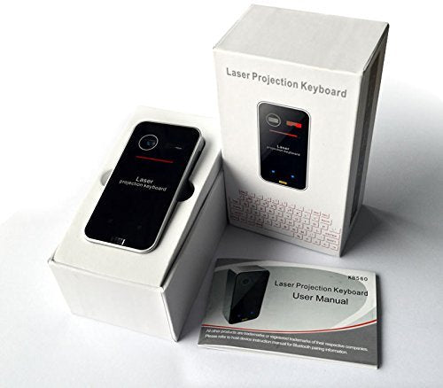 AGS Laser Projection Bluetooth Virtual Keyboard & Mouse for iPhone, Ipad, Smartphone and Tablets - The Gadget Collective