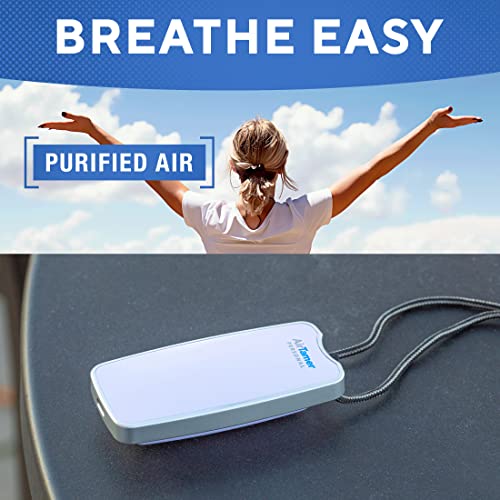 AirTamer A310W Personal Rechargeable and Portable Air Purifier Negative Ion Generator, Proven Performance, White with Metal Travel Case - The Gadget Collective