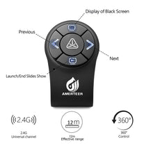 AMERTEER Wireless Presenter RF 2.4GHz Presentation Laser Pointer Finger Ring Remote PowerPoint PPT Slides Clicker Pen Rechargeable - The Gadget Collective