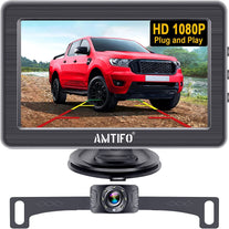 AMTIFO Backup Camera HD 1080P Rear View Monitor for Car Truck Camper Minivan Reverse Cam System License Plate Waterproof Clear Night Vision DIY Guidelines A2 - The Gadget Collective
