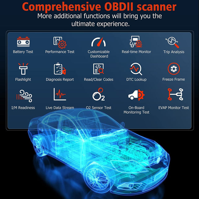 ANCEL BD310 OBD2 Scanner Bluetooth - OBD2 Scanner Diagnostic Tool for Android & Iphone Car Diagnostic Scanner - App Based OBD Scanner for Car - Check Engine Code Reader - The Gadget Collective