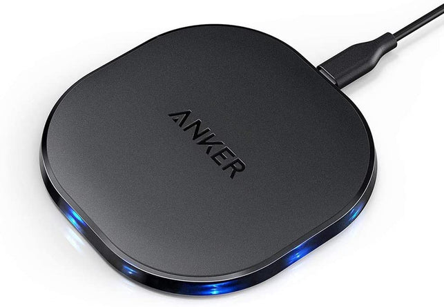 Anker 10W Wireless Charger, Qi-Certified Wireless Charging Pad, PowerPort Wireless 10 Compatible iPhone XS MAX/XR/XS/X/8/8 Plus, 10W Fast-Charging Gal - The Gadget Collective