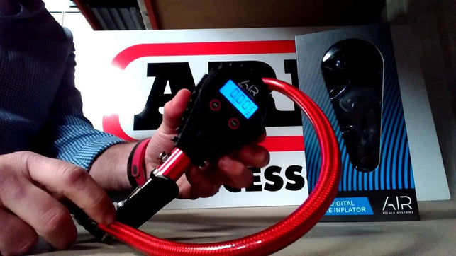 ARB ARB601 Digital Tire Pressure Gauge with Braided Hose and Chuck, Inflator and Deflator 25-75 PSI Readings - The Gadget Collective