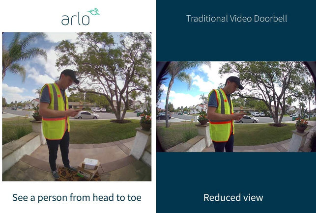 Arlo Video Doorbell | HD Video Quality, 2-Way Audio, Package Detection | Motion Detection and Alerts | Built-in Siren | Night Vision | Easy Installati - The Gadget Collective