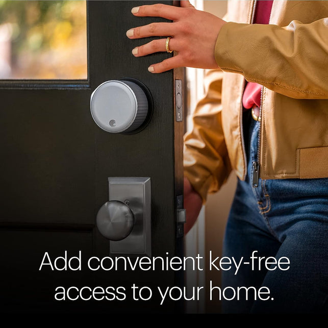 August Home, Wi-Fi Smart Lock (4Th Generation)– Fits Your Existing Deadbolt in Minutes, Silver - The Gadget Collective