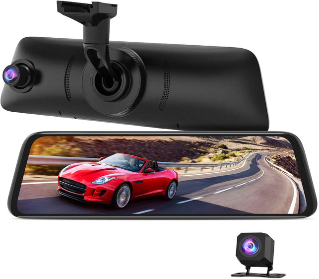 AUTO-VOX V5PRO OEM Look Rear View Mirror Camera with Neat Wiring, Anti-Glare Mirror Dash Cam , 9.35'' Full Laminated Ultrathin Touch Screen , Dual 108 - The Gadget Collective