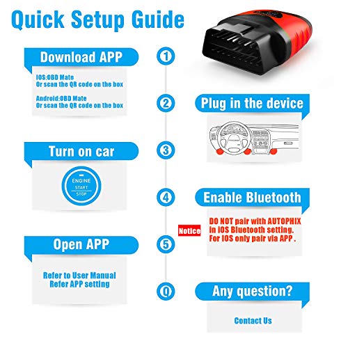 AUTOPHIX 3210 Bluetooth OBD2 Scanner Enhanced Universal Car Diagnostic Scanner for iPhone, iPad & Android, Fault Code Reader Plus Battery Tester Exclu - The Gadget Collective