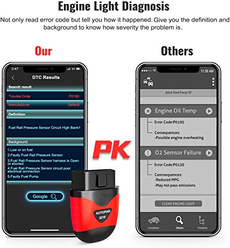 AUTOPHIX 3210 Bluetooth OBD2 Scanner Enhanced Universal Car Diagnostic Scanner for iPhone, iPad & Android, Fault Code Reader Plus Battery Tester Exclu - The Gadget Collective