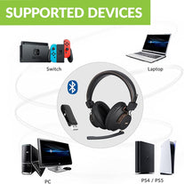 Avantree DG59M Wireless Headphones with Microphone & USB Adapter Set for PC Computer Laptop PS5 PS4, High Sound Quality in-Game Voice Chat, 40hrs Bluetooth Headsets with Mic for Skype Zoom Meetings - The Gadget Collective