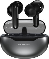 AWEI S1 Ultra Wireless Earbuds Bluetooth 5.3 Earbuds with 4 Mics Call Noise Cancelling, 10 Mm Drivers, Stereo Sound Deep Bass In-Ear Headphones, Game Mode, IPX7 Waterproof for Gym Running - The Gadget Collective