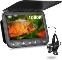 7'' Underwater Fishing Camera - [Upgrade HD 1080P] Ice Fishing Camera Underwater W/ 10,000Mah Li-Battery, USB-C Charging Port, Portable Ice Fishing Fish Finder for Ice Lake Boat Kayak Fishing