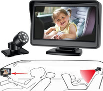 Baby Mirror for Car, Back Seat Baby Car Camera with Night Vision, View Infant in Rear Facing Seat with 4.3-Inch HD Display, Observe the Baby'S Every Move at Any Time While Driving - The Gadget Collective